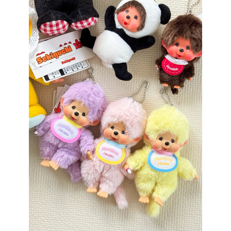 พร้อมส่ง Monchhichi color keyring แท้100%จากญี่ปุ่น ร้านนี้ไม่ขายของปลอมค่ะ!