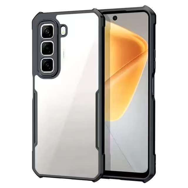 เคสกันกระแทก ขอบสีหลังใส สำหรับ iNfinix Hot60 Hot60Pro Plus Hot50 Hot50Pro Plus