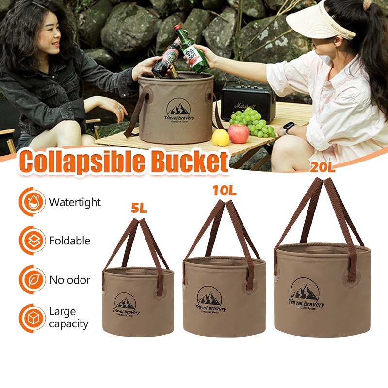 ถังน้ำแคมป์ปิ้งพับได้  5L/10L/20L ถังน้ำแข็ง ถังน้ำพับได้ ถังเก็บน้ํา