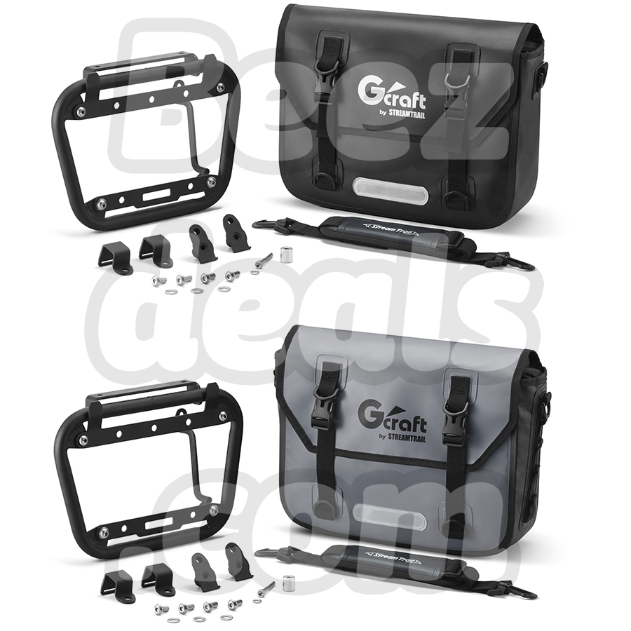 GCRAFT x STREAMTRAIL ชุดกระเป๋าข้าง + แร็คข้าง Honda CT125