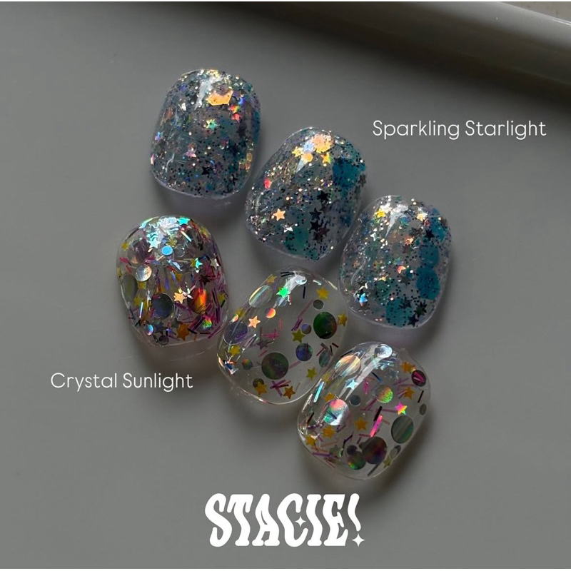 (รอบ3) STACIE! GLITTER SET ‘THE WEATHER VOL.1’ กลิตเตอร์ ตกแต่งเล็บ 🌟☀️✨