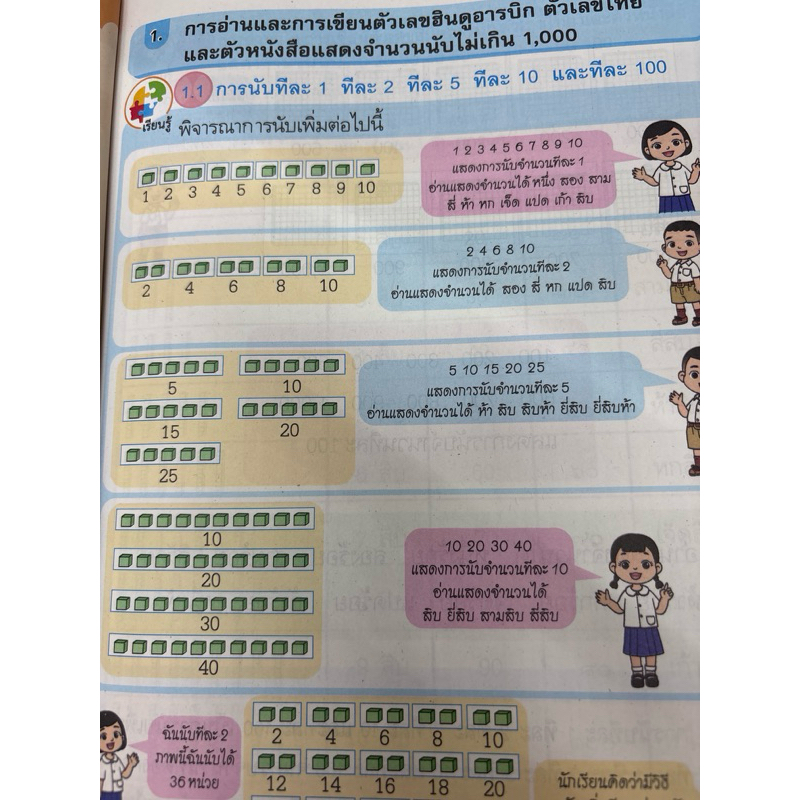 หนังสือเรียนรายวิชาพื้นฐาน คณิตศาสตร์ ชั้นประถมศึกษาปีที่ 2 เล่ม 1 พว.(ปกใหม่)