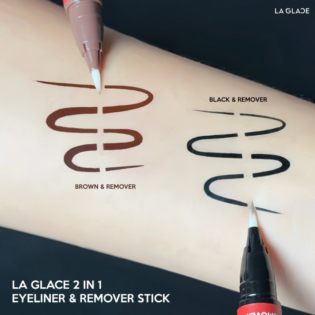 LA GLACE 2 IN 1 EYELINER & REMOVER STICK | อายไลเนอร์ลบได้ลากลาส 2 IN 1 กรีดได้ ก็ลบได้ อายไลเนอร์ - 4