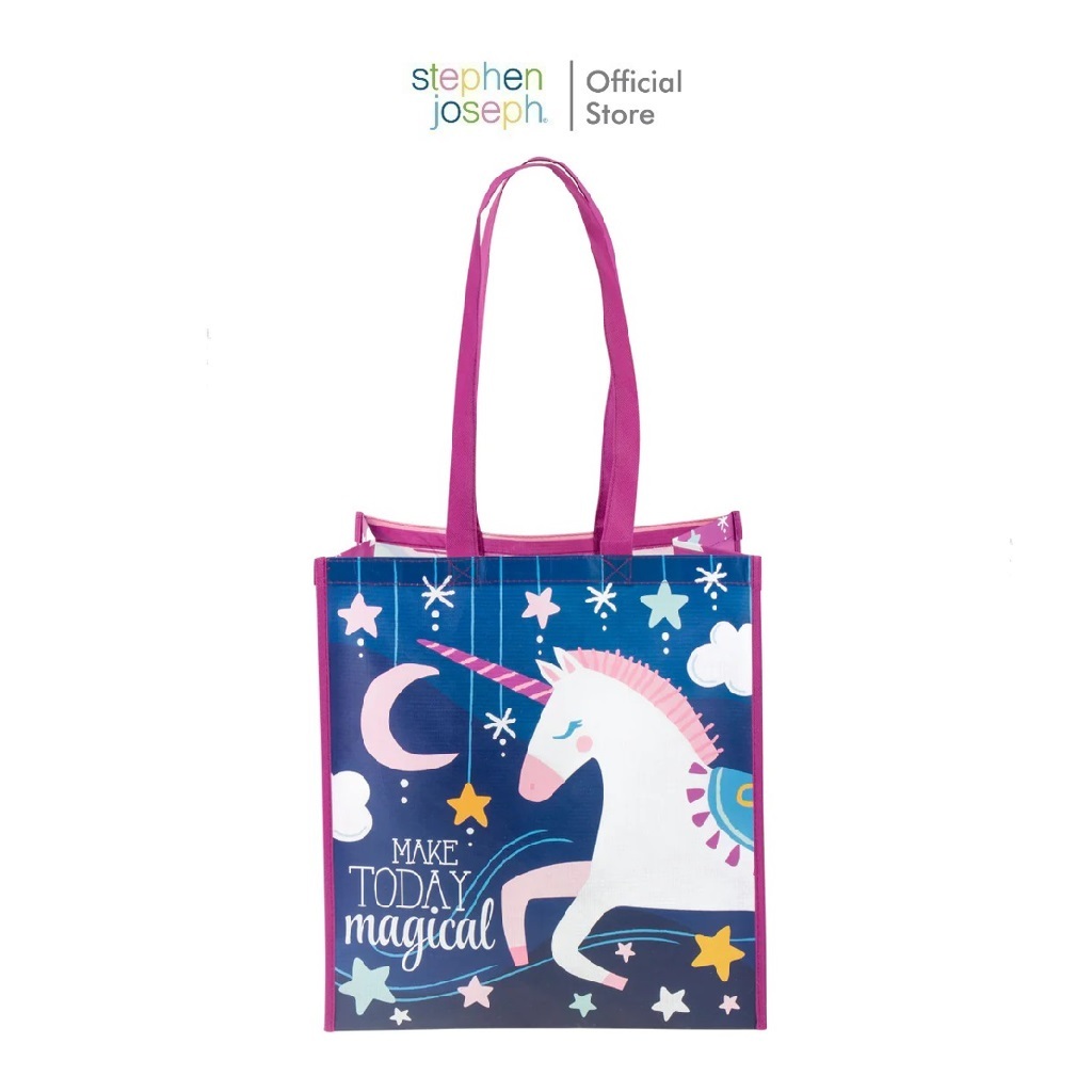 Stephen joseph กระเป๋าช็อปปิ้งเด็ก ยอดนิยมจากอเมริกา จุของได้เยอะ  ทนทาน  Shopping Gift Bags Unicorn