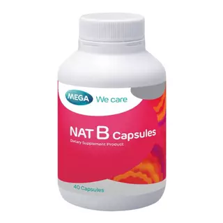 ผลิตภัณฑ์เสริมอาหาร Mega wecare NAT B / Nutrivita แนทบี แคปซูล วิตามินบี รวม เมก้าวีแคร์ 1กระปุก #L1