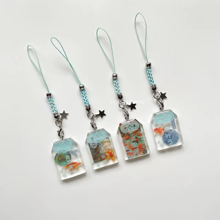 YYRSTUDIOX - Koi fish Omamori keychain 🐟โอมาโมริ เครื่องราง ปลาทอง ของขวัญ ของที่ระลึก
