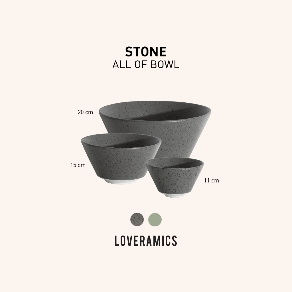 LOVERAMICS All Of Bowl รุ่น Stone Collection