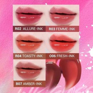 DAZZLE ME Ink-Gloss Lip Tint ลิปกลอสทินท์ (แท่งม่วง) ปากฉ่ำวาว ติดทน จูบไม่หลุด กันน้ำ บางเบา ไม่หนักริมฝีปาก