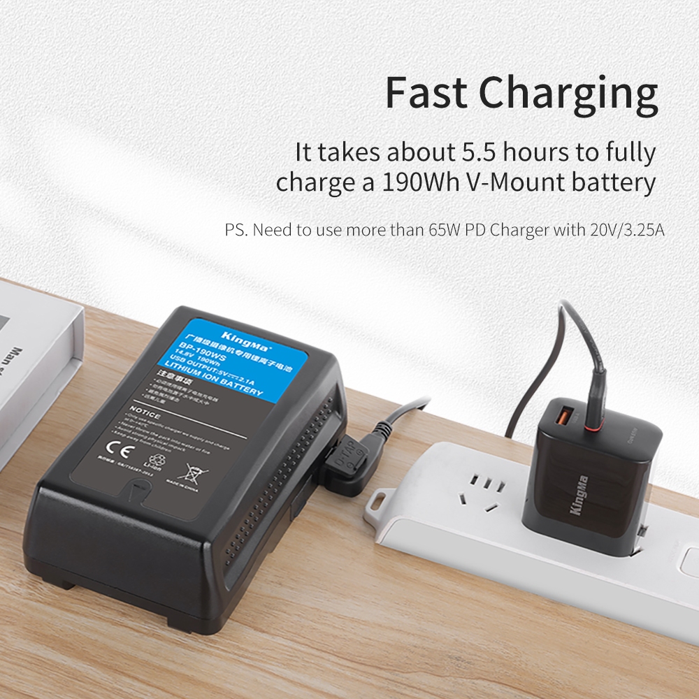 Kingma V-Mount D-Tap Charger สายชาร์จ V-Mount / V-Lock Battery (ประกันศูนย์ไทย 1 ปี)