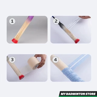 เทปฟิล์มพันด้ามไม้แบด ช่วยปกป้องด้ามจากความชื้น เหงื่อ สิ่งสกปรก มีความยืดหยุ่น บาง เหนียว