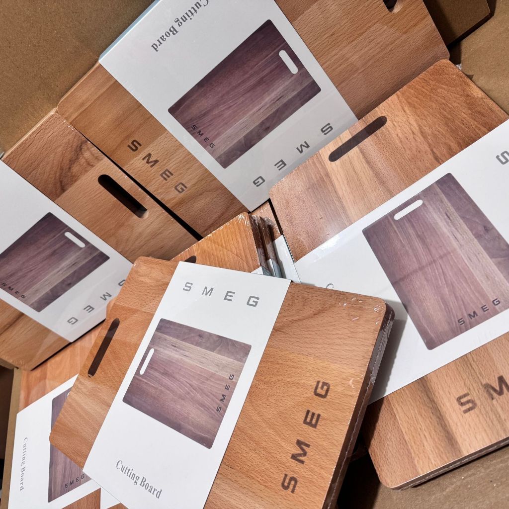 ⚡พร้อมส่ง⚡Smeg Acacia เขียงไม้เนื้อแข็ง ไร้ขี้ผึ้ง ป้องกันแบคทีเรีย เขียงครัว เขียงไม้เนื้อแข็ง wooden cutting board - รูปที่ 3