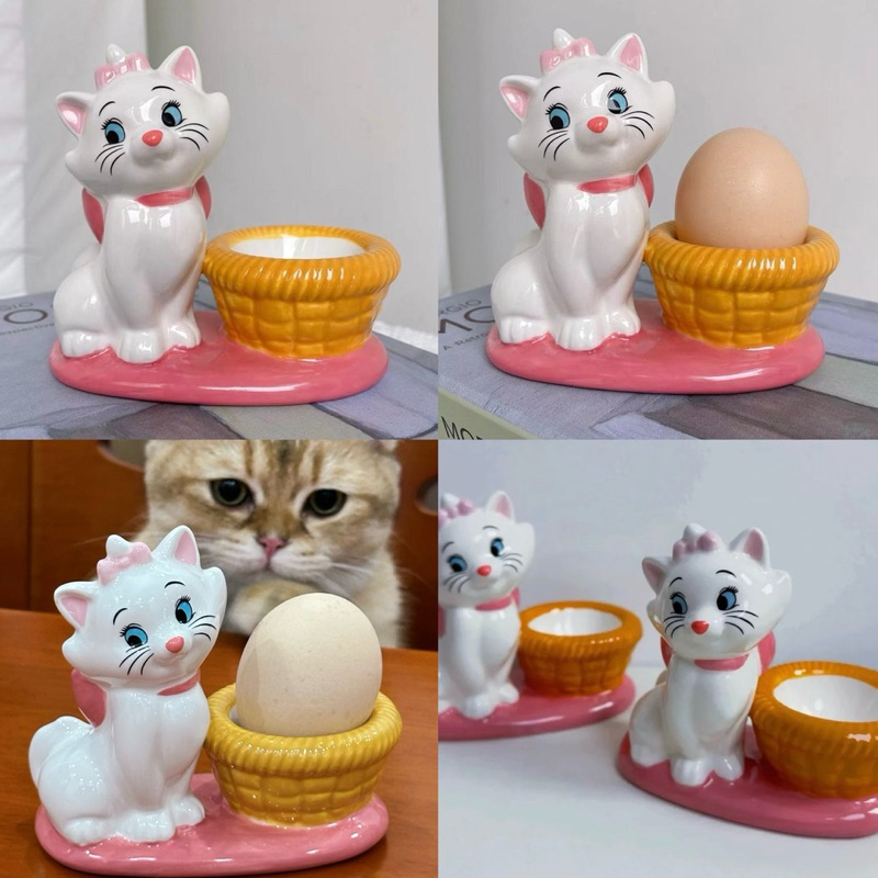 พร้อมส่ง ที่วางไข่ ที่วางเครื่องประดับ Marie แมวมารี ที่ใส่ของจุกจิก แหวน สร้อยคอ นาฬิกา พร็อบถ่ายรูป 33023