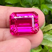 พลอยชมพู Pink Sapphire 8 ct กะรัต - PINK SAPPHIRE 8 CARATS 1 PIECES SIZE - OCT 10x12 MM