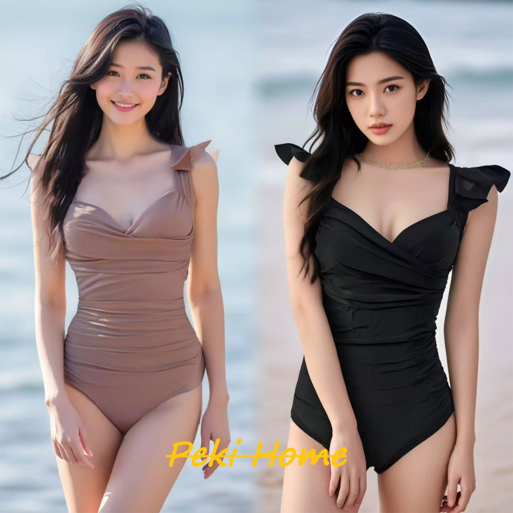 ชุดว่ายน้ำผู้หญิงใหม่ แบบวันพีซ กระชับสัดส่วน ดีไซน์หรูหรา
