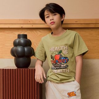 e'clat เสื้อยืดเด็กโต แขนสั้น เสื้อเด็กพรีทีน 6-12 ปี สกรีนล…