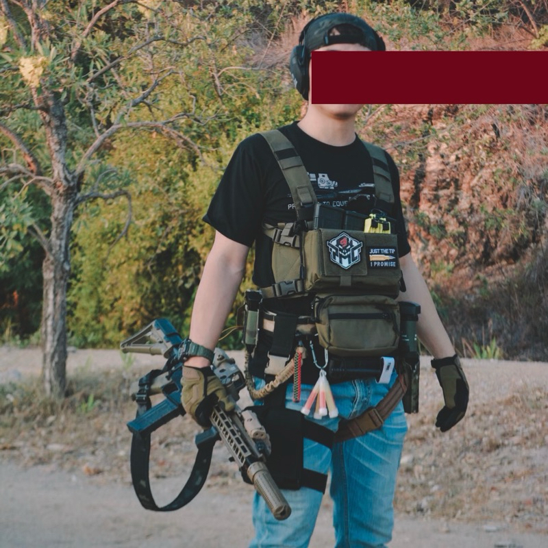 TMC Tactical Chest rig เชสริค สายโยงบ่า เวสเกาะอกแทคติคอล สำหรับกีฬาแอร์ซอฟ