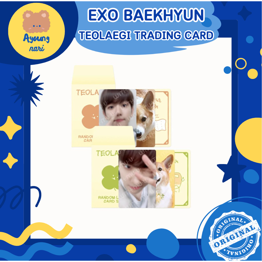 พร้อมส่ง BAEKHYUN RANDOM LUCKY CARD SET VER.TEO-LAE-GI โฟโต้การ์ด ลักกี้การ์ด