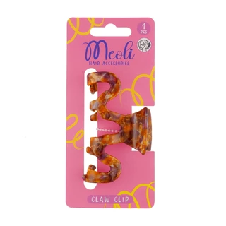 Meoli Hair Accessories Claw Clip XL 60261 กิ๊บหนีบผม กิ๊บติดผม ถนอมเส้นผม กิ๊บขนาดใหญ่ สีกระ ลายเปลือกหอย