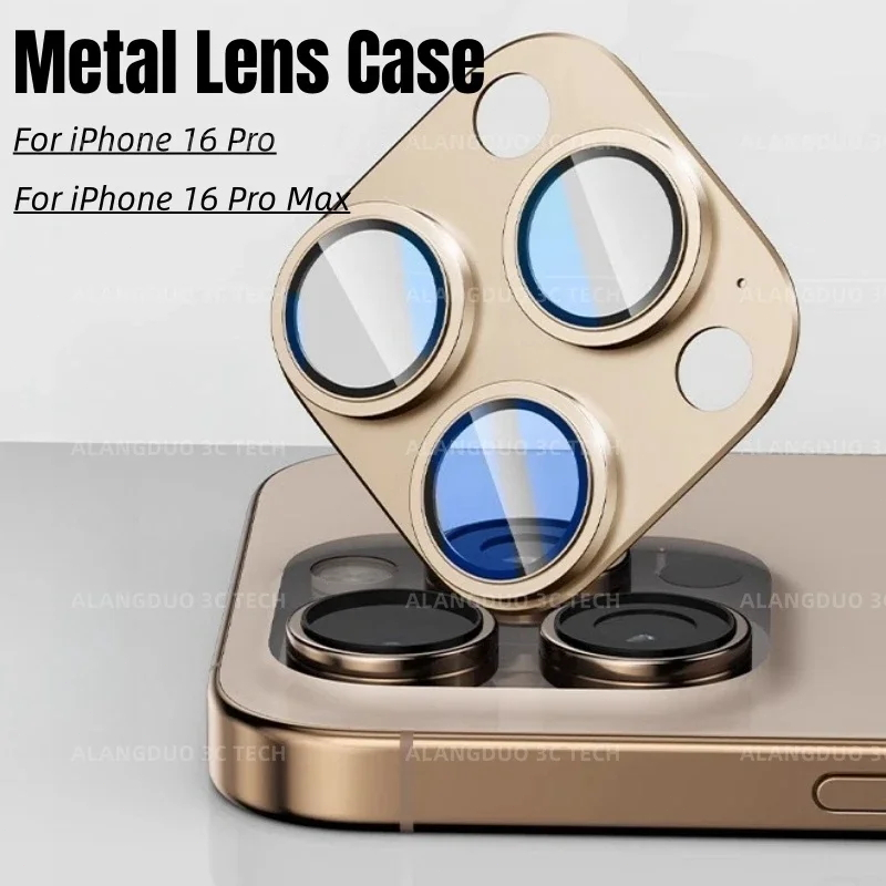 โลหะฟิล์มกระจกเลนส์กล้อง for iphone 13 16 11 15 14 Pro Max 12 ฟิล์มกันรอยเลนส์กล้องสำหรับไอโฟน 11