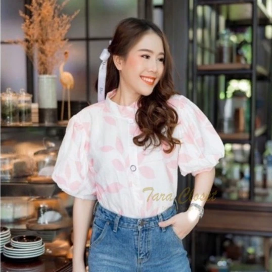 TARA Hawaii เสื้อเชิ้ตลายดอก แขนสั้น กระดุมหน้า ผ้าไหมอิตาลี thumbnail 10