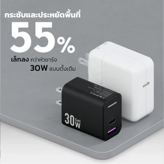 ENYX หัวชาร์จ PD 30W / 20W GaN A4X ที่ชาร์จ USB C Fast Charger อะแดปเตอร์ สำหรับ IP15 IP14 IP13 IP12