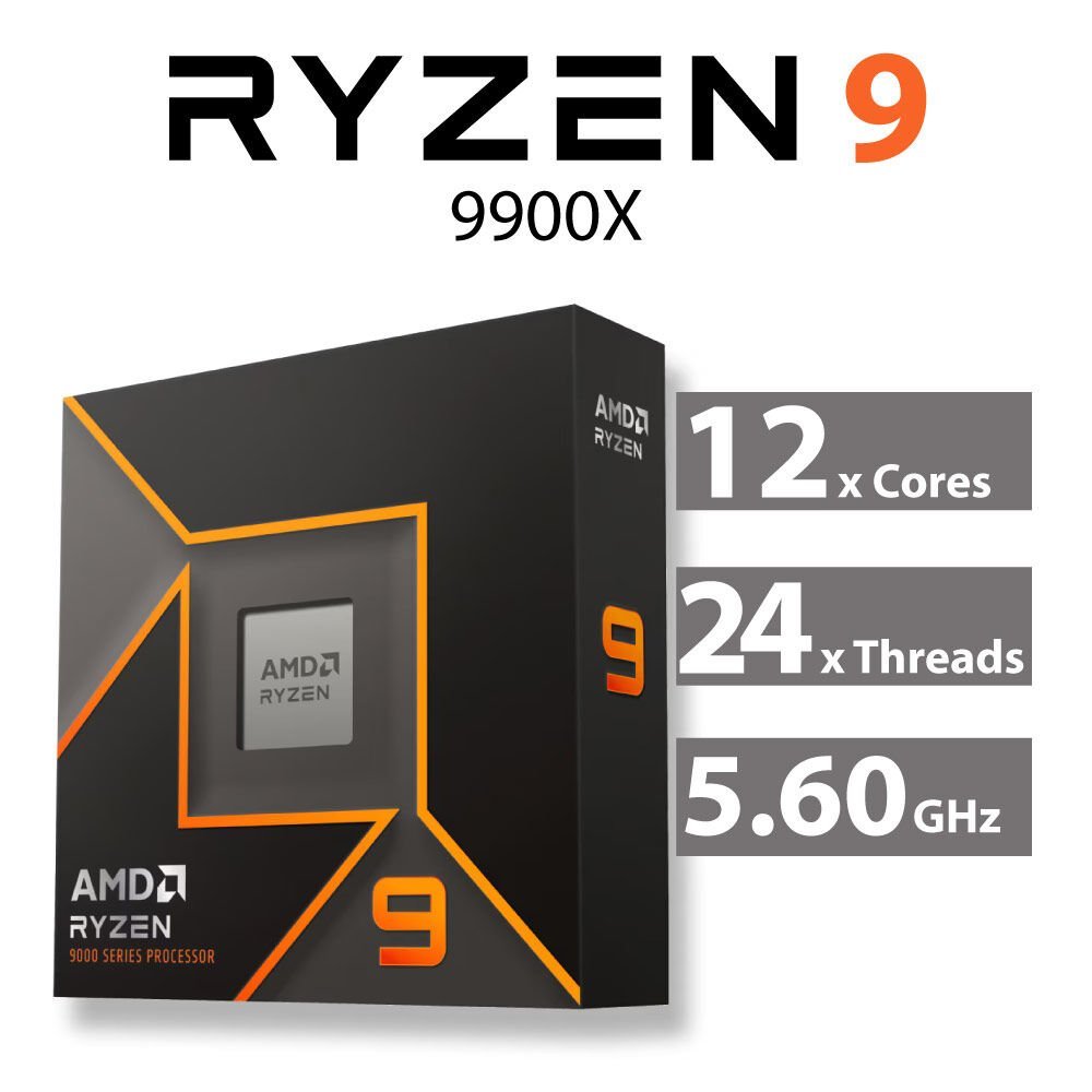 [ถูกที่สุดในไทย]  ของใหม่ ไม่ผ่านการใช้งาน CPU (ซีพียู)  AMD RYZEN 9 9900X