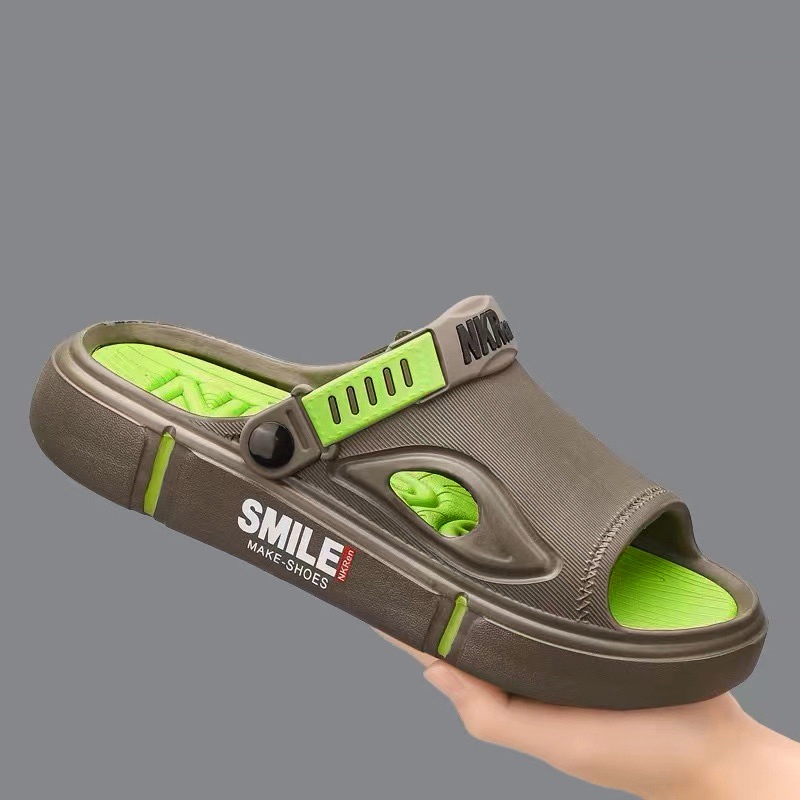 LGShoes สินค้าคุณภาพดี รองเท้าแตะผู้ชาย สีสวยแมทช์ง่ายมาก ใส่ได้ทุกวันไม่มีเบื่อ วัสดุยางอย่างดี ทำความสะอาดง่ายด้วยน๊า - รูปที่ 6