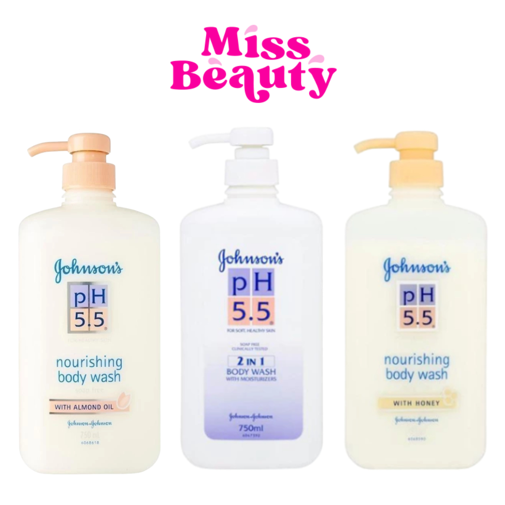 (หัวปั๊ม) Johnson Body Care Johnson’s pH 5.5 2 in 1 Body Wash ครีมอาบน้ำ จอห์นสัน บอดี้แคร์ พีเอช 750/1000 มล.