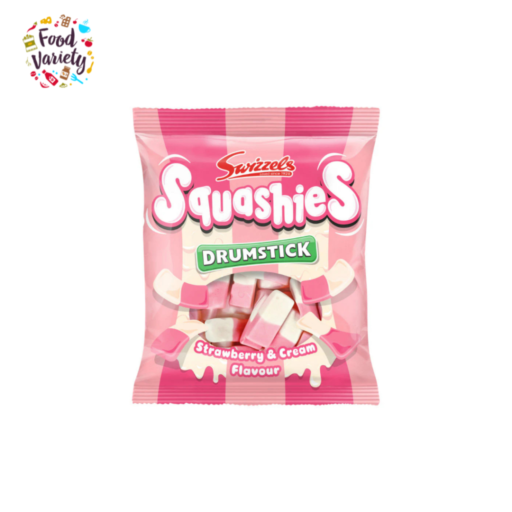Swizzels Squashies Drumstick Strawberry & Cream Flavour 120g