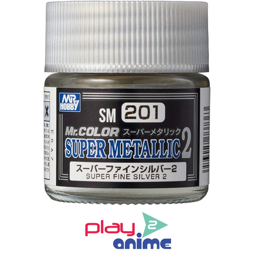 MR.COLOR SM-201 SUPER FINE SILVER 2 (สีเมทัลลิคเงิน)