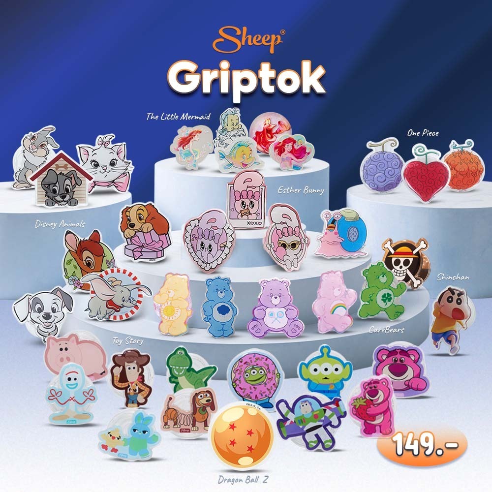 [Griptok แบบกาว] Griptok ใช้กับเคสสำหรับiphone มือถือทุกรุ่น มือจับโทรศัพท์กาว ติดแน่นไม่หลุดง่าย ที่ติดหลังโทรศัพท์