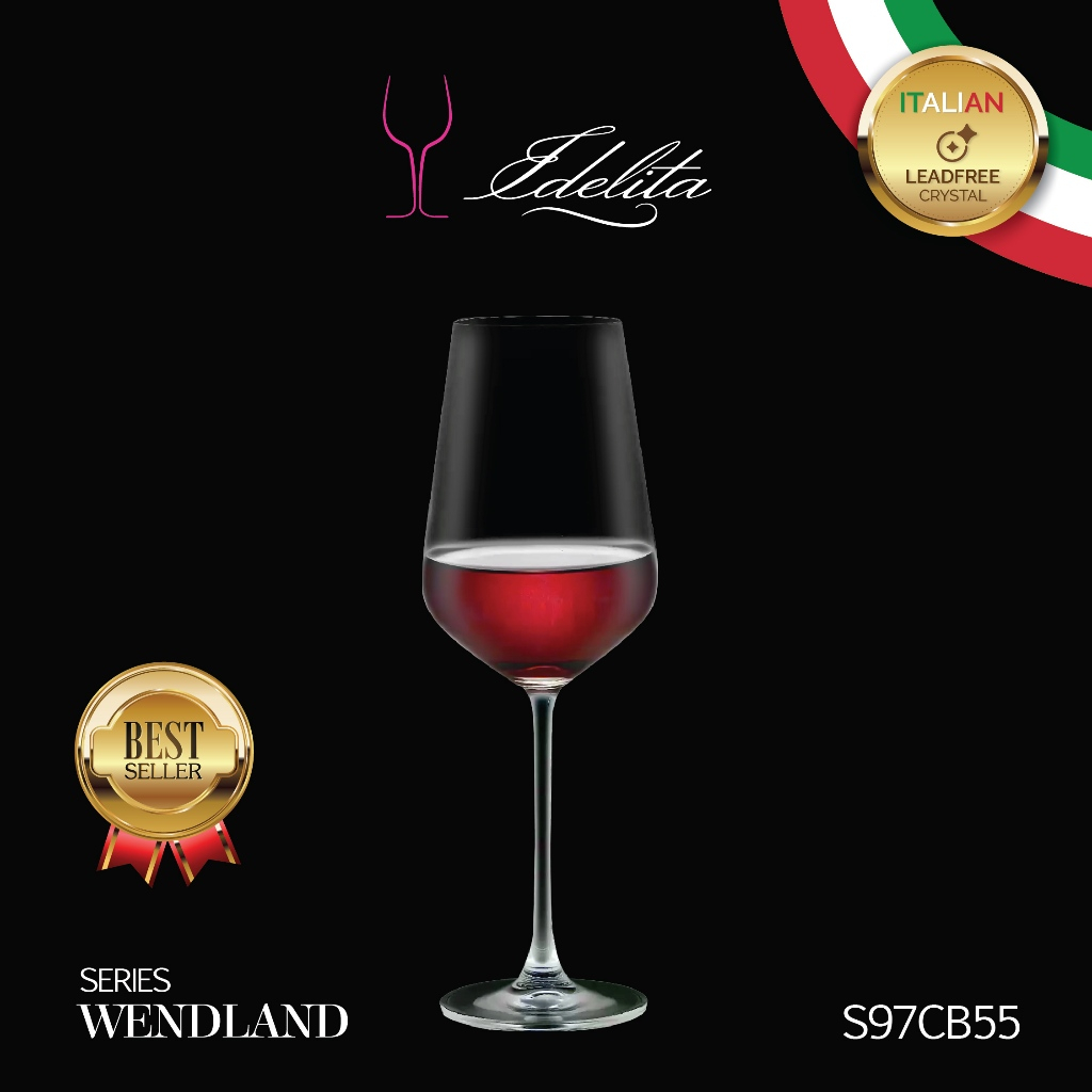 JJGLASS (Idelita) S97CB55 Cabernet 550ml. - แก้วไวน์ แก้วมีก้าน แก้วคริสตัล ไร้สารตะกั่ว