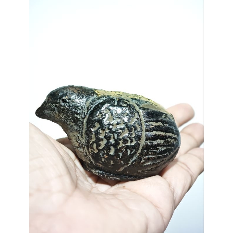 นกคุ้ม เนื้อดิน ด้านในมีกริ่ง พุทธคุณแคล้วคลาดปลอดภัย ราคาถูก Shopee Lazada