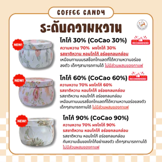 [ซื้อ1 แถมแก้ว] ลูกอมกาแฟ เข้นข้น Coffee Candy (1กระปุก/150เม็ด) ลูกอมกาแฟกระปุกสวย คาปูชิโน่ โกโก้ เอสเพรสโซ่