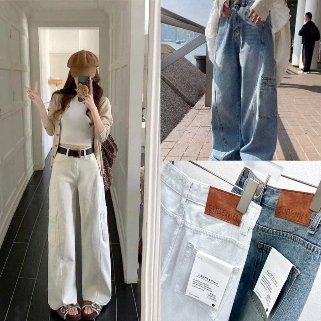 • Seoul flow jeans • ยีนส์ทรงเกร๋รุ่น 61516 TAG FSY 🇰🇷🇰🇷