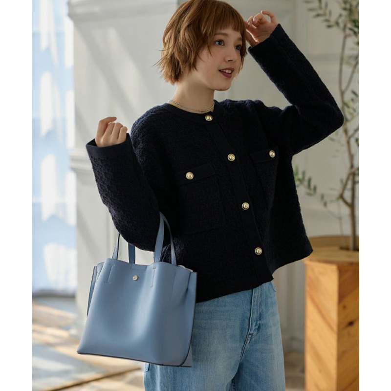 กระเป๋าผู้หญิง กระเป๋าสะพายและถือได้ 2 รูปแบบ Legato Largo LH-P0002 Lightweight Bonding PU 2-Way Tote Bag