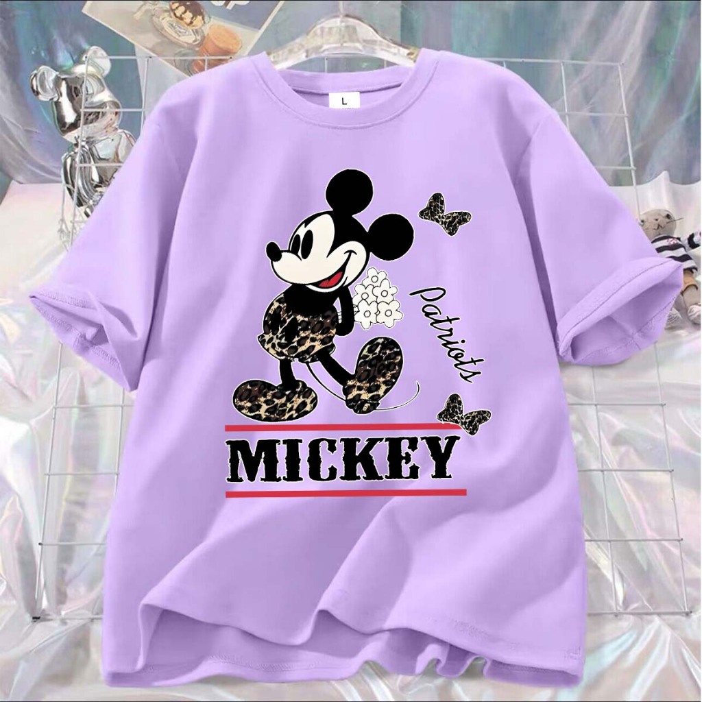 **ส่งในไทย**BK-1245-SHORT เสื้อยืดแขนสั้น ลายมิกกี้มาใหม่ ผ้านิ่มใส่สบายไม่ร้อน   ใส่ได้ทั้งหญิงและชาย ปลีก-ส่ง (S-3XL)