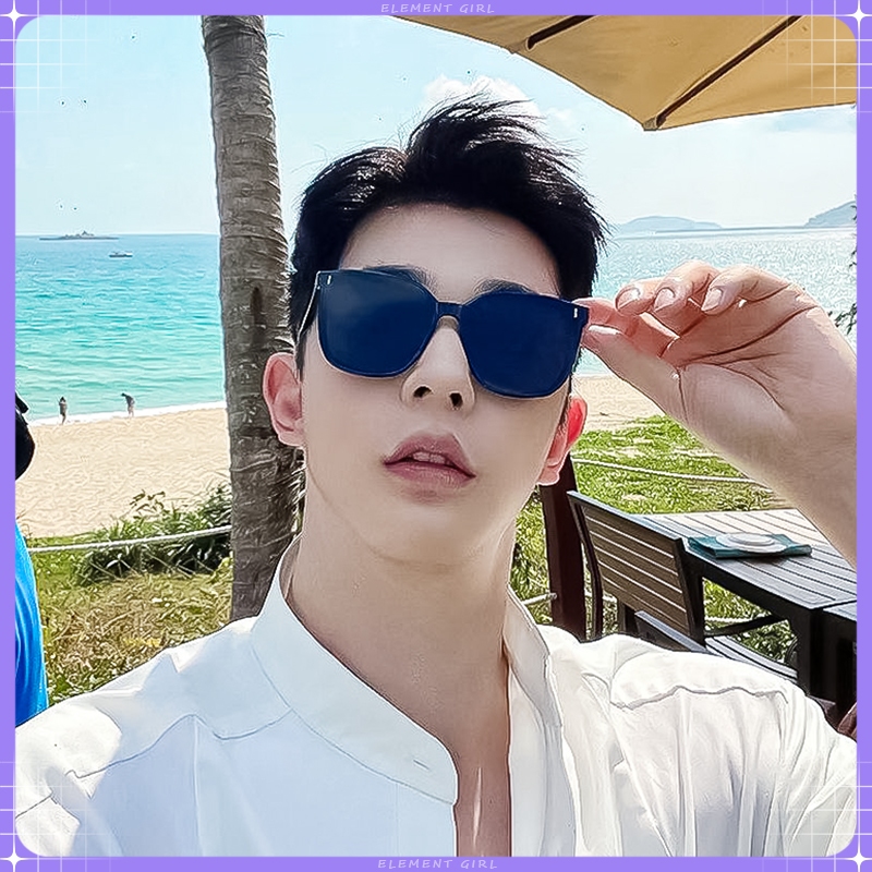 แว่นกันแดดกรอบใหญ่ทรงเล็กสำหรับโชว์หน้า แฟชั่นย้อนยุคระดับไฮเอนด์เวอร์ชั่นเกาหลี แว่นกันแดดทรงหน้าใหญ่สำหรับผู้หญิง