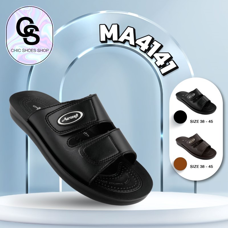 Aerosoft รองเท้าแตะผู้ชายแบบสวมแอโร่ซอฟ รุ่น MA4141