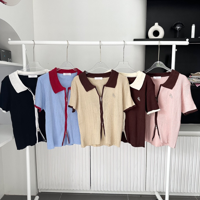 SOZiP POLO เสื้อไหมพรหมซิปTWOWAY   พร้อมส่ง ราคา ถูกที่สุด ดีลบีเคเค แกลเลอรีภาพที่ 7