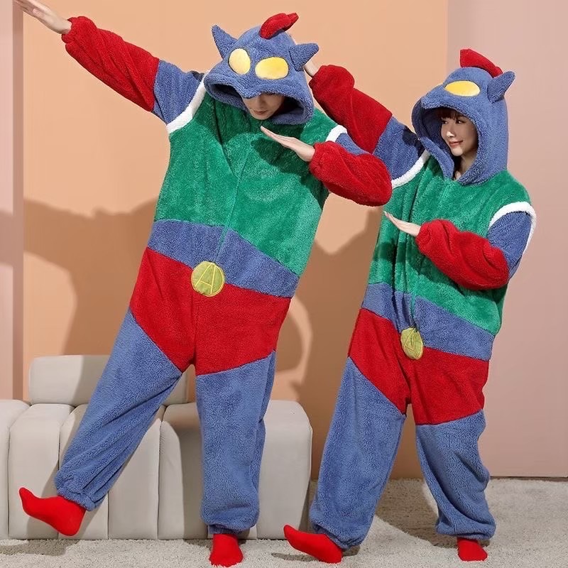 ส่งด่วน🦸‍♂️Action Kamen Crayon Shinchan  ชุดนอนหน้ากากแอคชั่น ชุดกันหนาว fancy suit เสื้อกันหนาว ชุดนอนชินจัง 19030