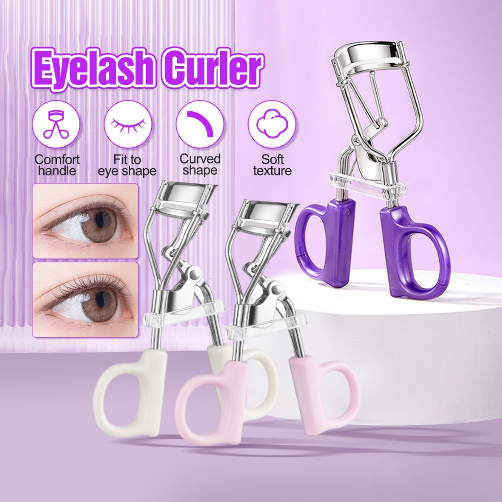 ที่ดัดขนตา สแตนเลส ที่หนีบขนตา ติดทนนาน แบบพกพา Eyelash Curlers