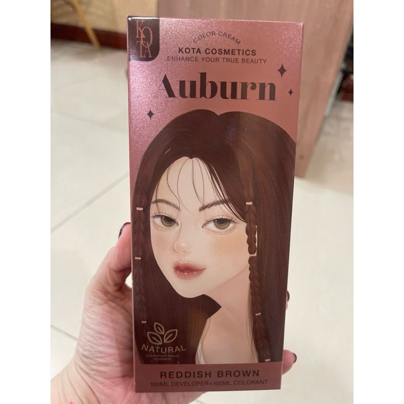 สีผมAUBURN สี Raddish brown แบรนด์KOTA ลดแรง