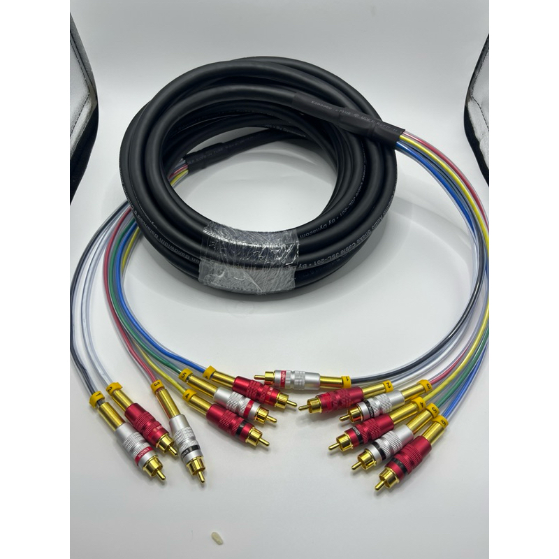 rca to rca  6 ออก 6 ทำจากสายมัลติคอร์6ch หัวอลูมิเนียม / หัวทองเหลืองแท้