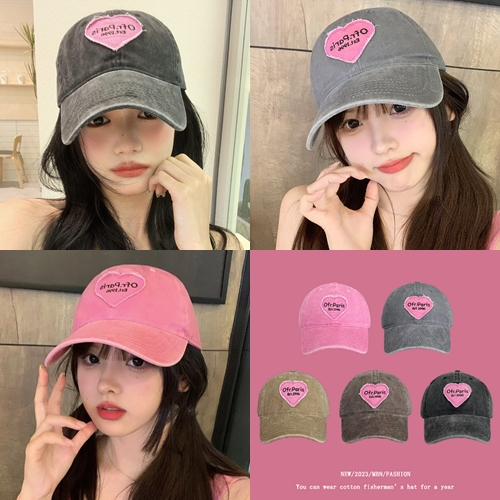 Cap_Ofr.Paris Hat หมวกแก็ป Hiphop ใส่สงกรานต์ ใส่กันแดด มีหลายสี หลายแบบ ลายปัก ลายสกรีน ราคาถูก สไตล์เกาหลี พร้อมส่ง