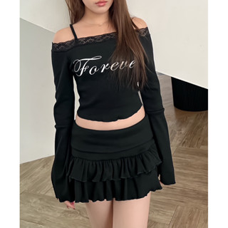 ไม่เติม💋 รุ่นใหม่ล่าสุด ปาดไหล่แขนกระดิ่งมีสาย