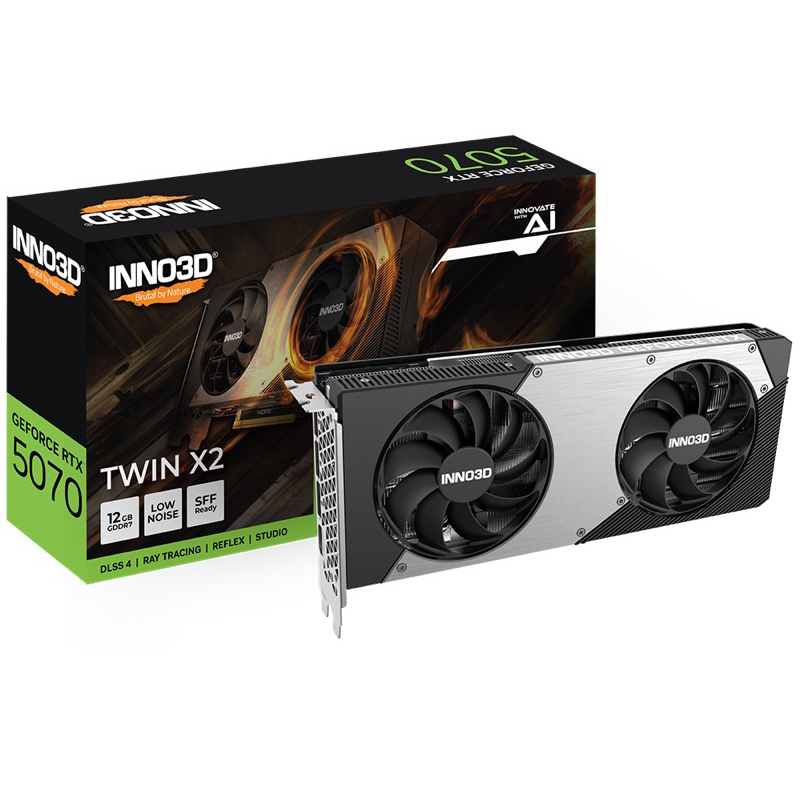 VGA INNO3D RTX5070 TWIN X2 OC 12GB (การ์ดจอมือสอง)