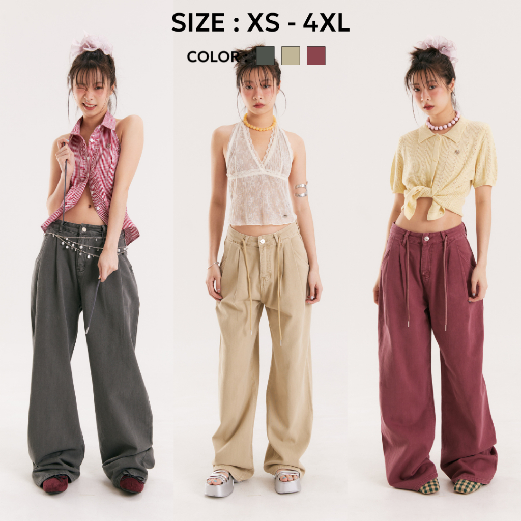 Bemingjeans066(XS-4XL)-Core Classic Jeans – กางเกงยีนส์เอวสูงทรงสวย