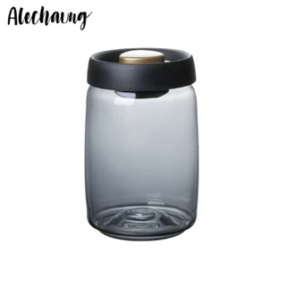 โหลกันความชื้น โหลเก็บเมล็ดกาแฟ Glass Coffee Canister โหลแก้วฝาปั๊มไล่อากาศ กันความชื้น Alechaung coffee