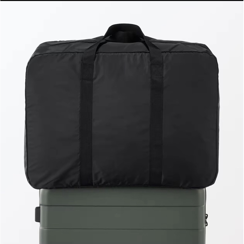 [ใหม่/ของแท้ 💯%] มูจิ กระเป๋าบอสตันผ้ากันละอองน้ำพับเก็บได้ - MUJI Foldable Water Repellent Boston Bag for Travel (105L)